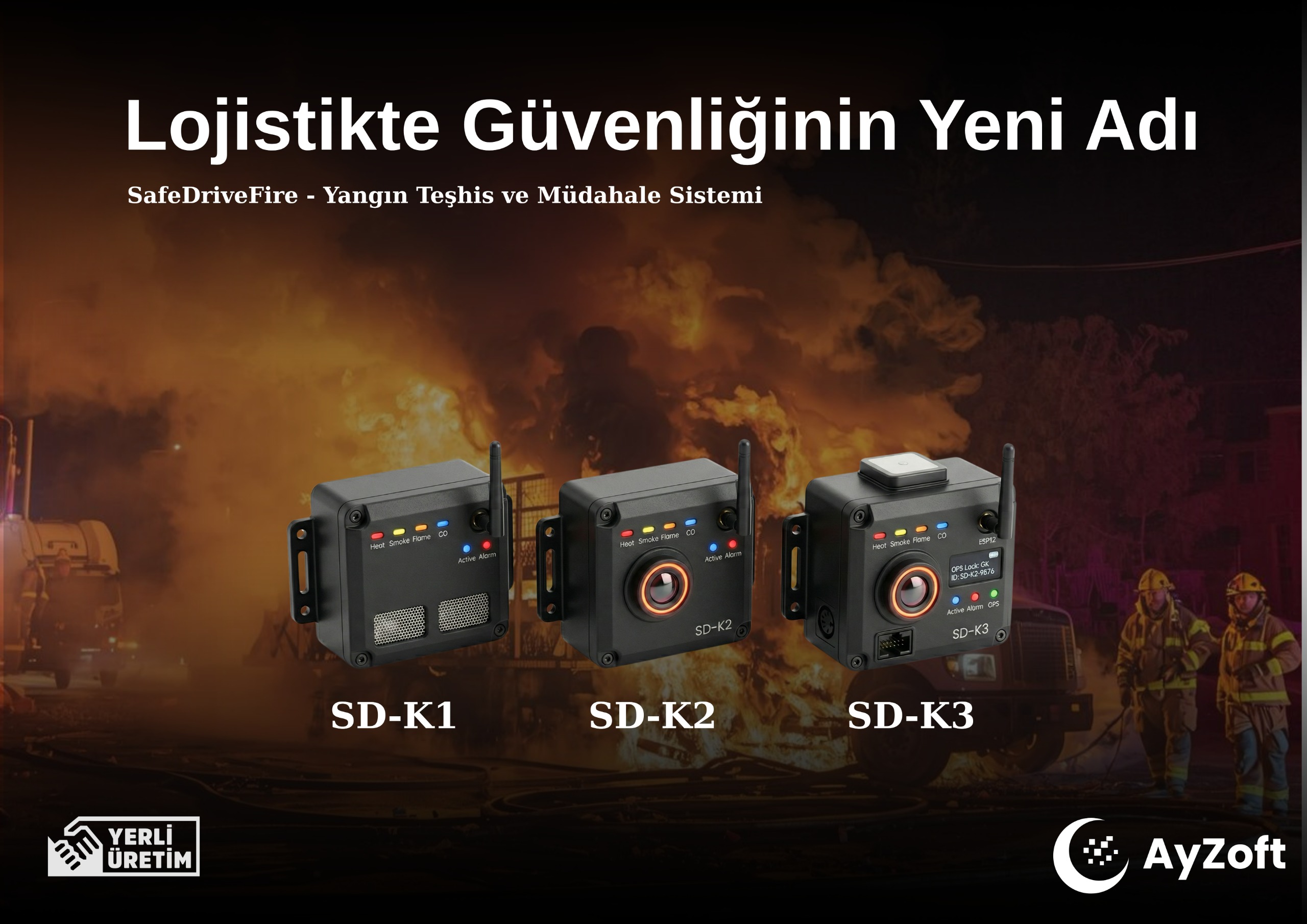 AyZoft’tan Lojistik Araçlara Özel Yapay Zekâ Destekli ve Tam Otonom Yangın Söndürme Sistemi