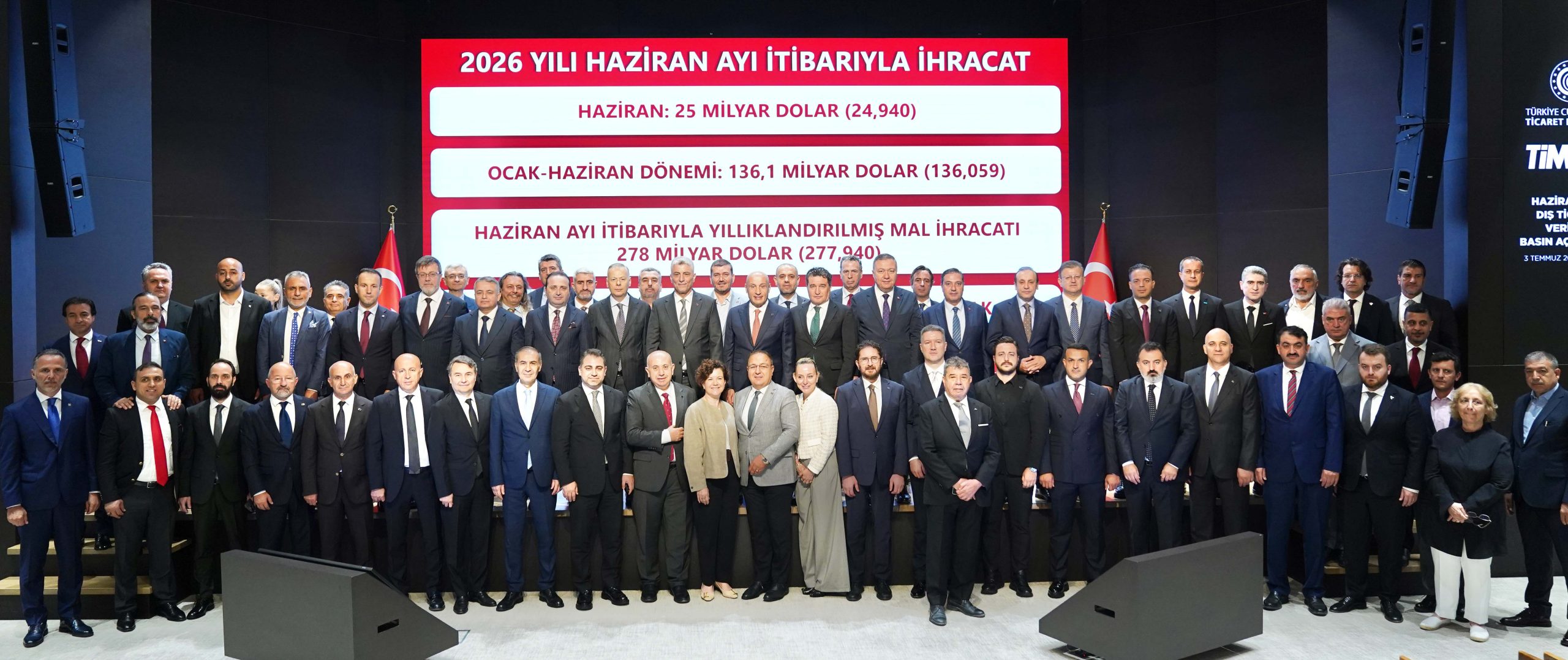 Türkiye’nin haziran ayı ihracatı  24,9 milyar dolar oldu