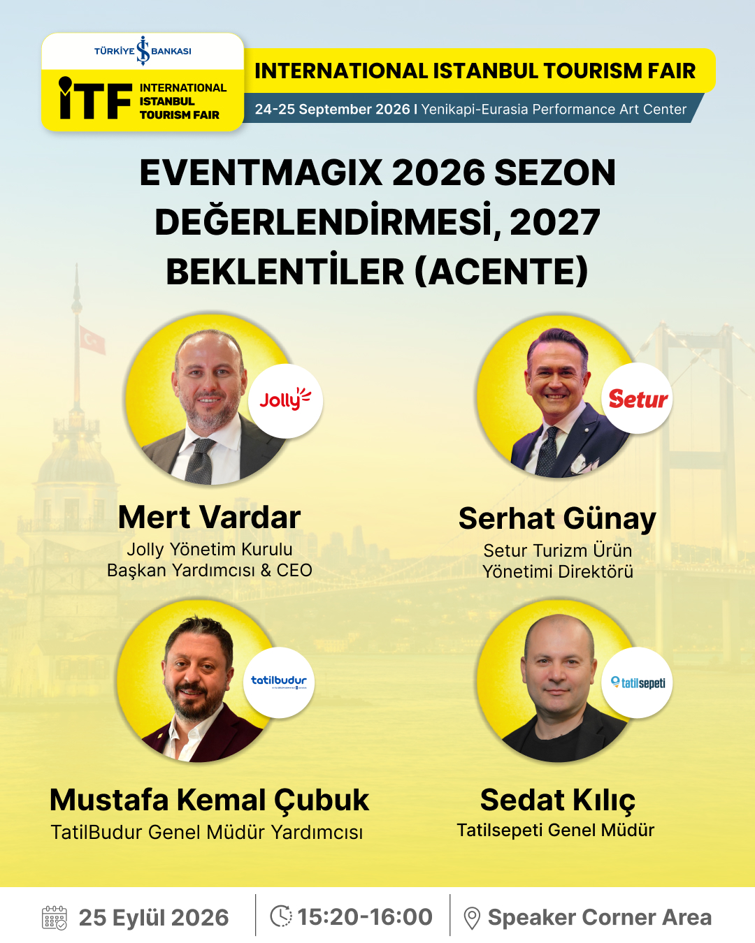 Jolly, Setur, TatilBudur ve Tatilsepeti yöneticileri 2026 sezonunu değerlendirerek 2027 beklentilerini paylaşacak